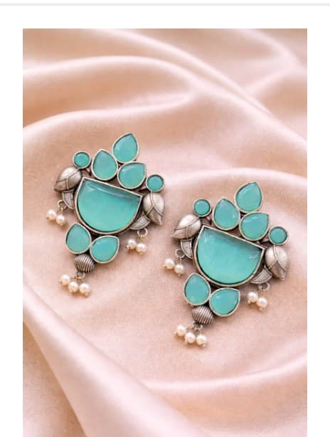 Peacock Stone Earring Stunning Elegant Design with Premium for Women