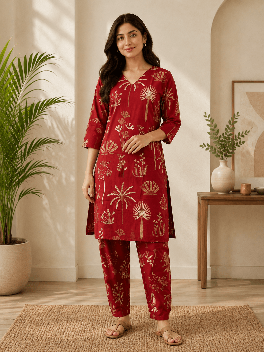 Premium Designer Printed Kurti & Pant Set for Women | My Fashion