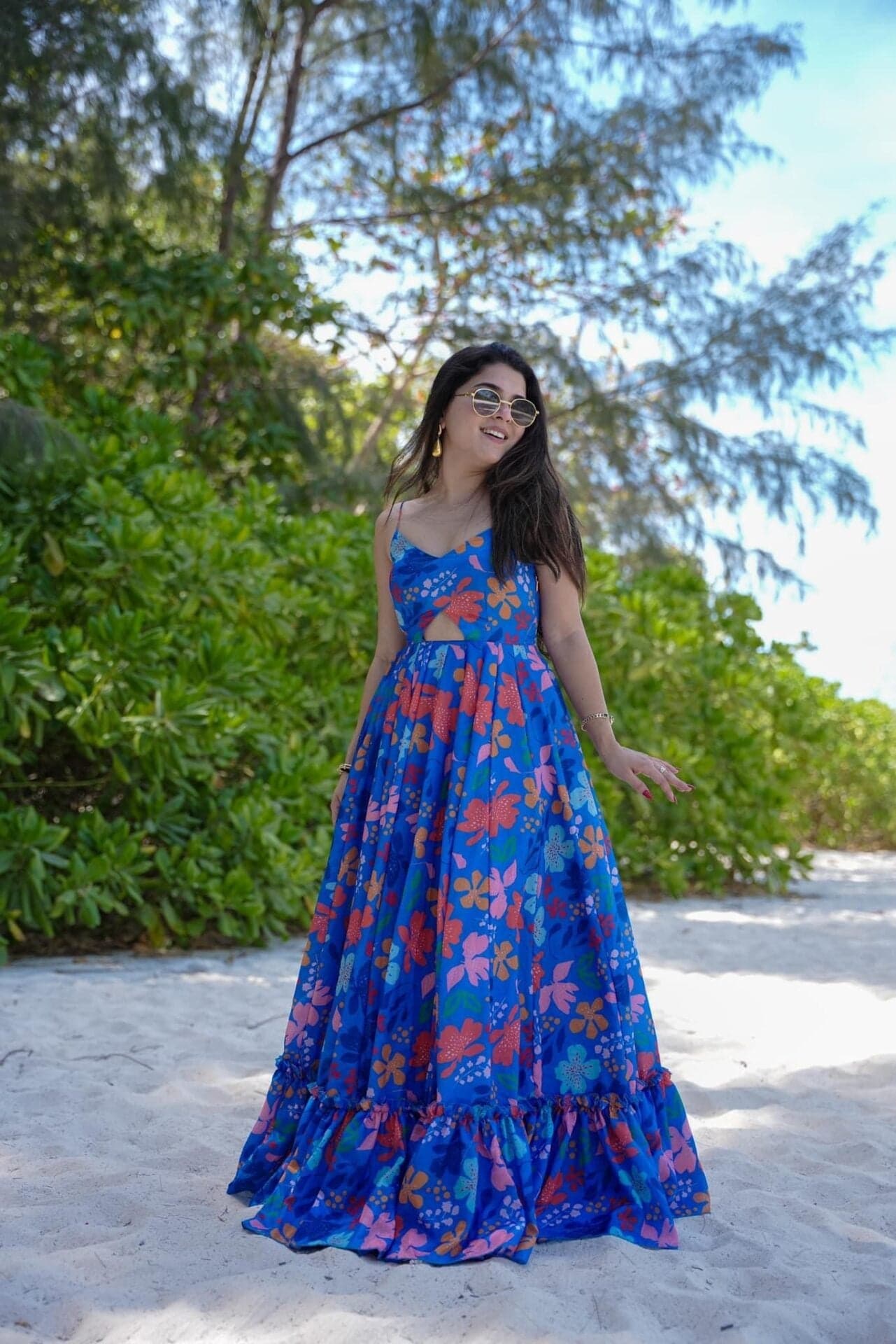 Premium Printed Poly Rayon Western Dress for Women | My Fashion