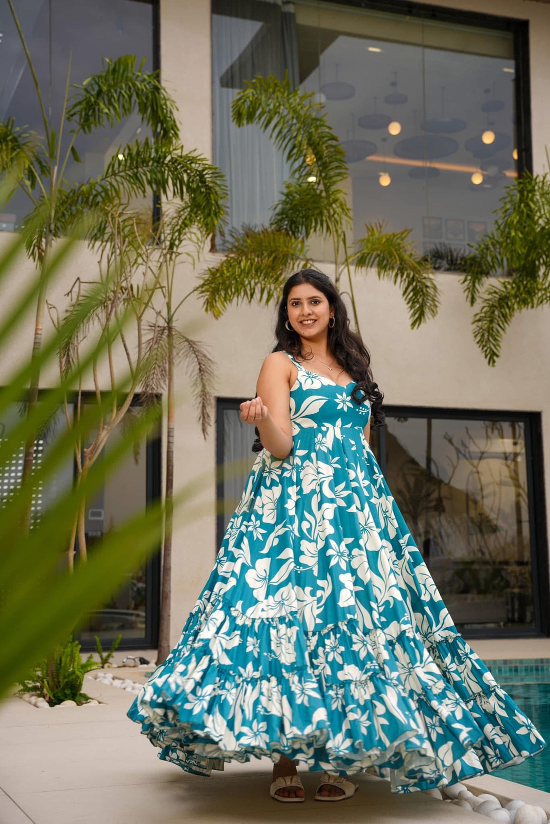MY Fashion Premium Printed Poly Rayon Western Dress � MVF-202